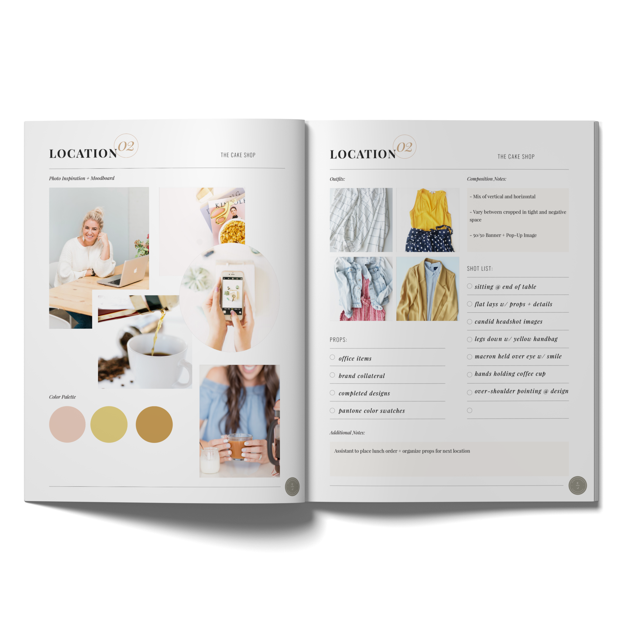 The Brand Photoshoot Planning Template Erica + Jon Photography