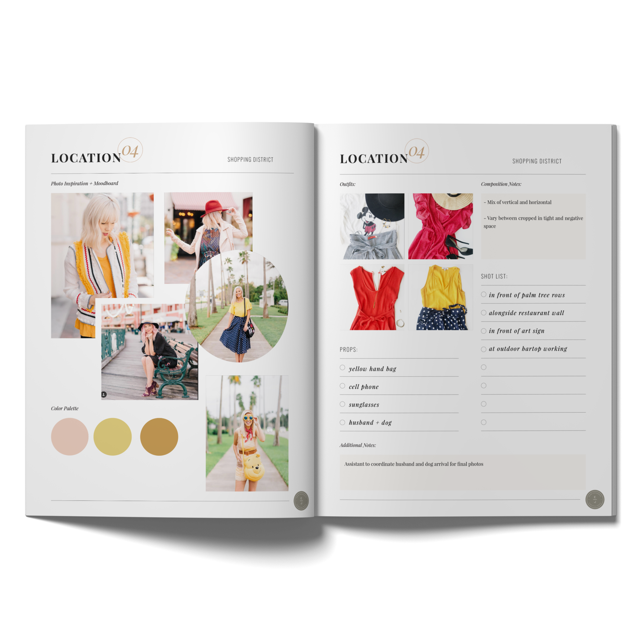 The Brand Photoshoot Planning Template Erica + Jon Photography