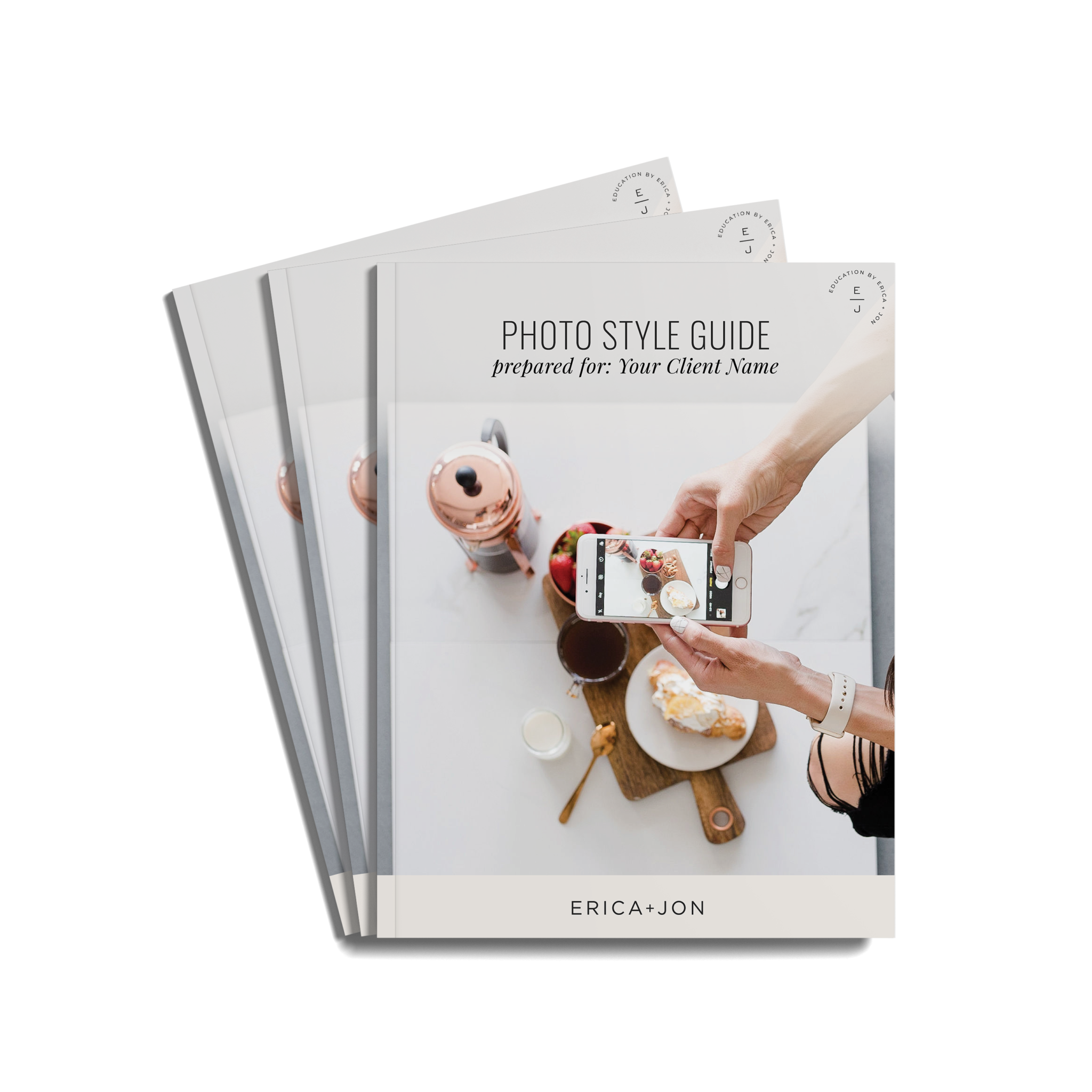 The Brand Photoshoot Planning Template Erica + Jon Photography